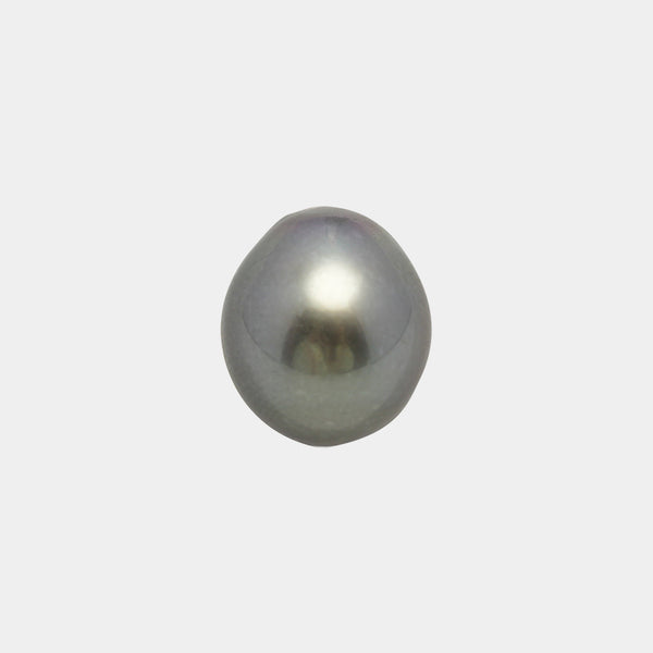 1pcs "High Luster" Gray 10.7mm - SB TOP/AAA Quality Tahitian Pearl Single LP2030 OR7