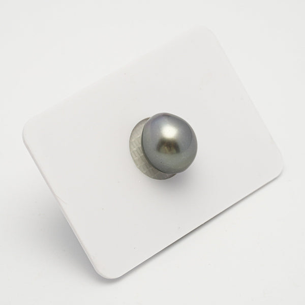 1pcs "High Luster" Gray 10.7mm - SB TOP/AAA Quality Tahitian Pearl Single LP2030 OR7