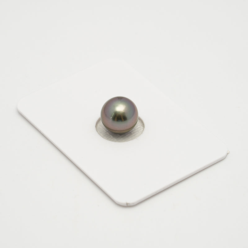 1pcs "High Luster" Cherry 9.5mm - SB AAA Quality Tahitian Pearl Single LP2113 OR10