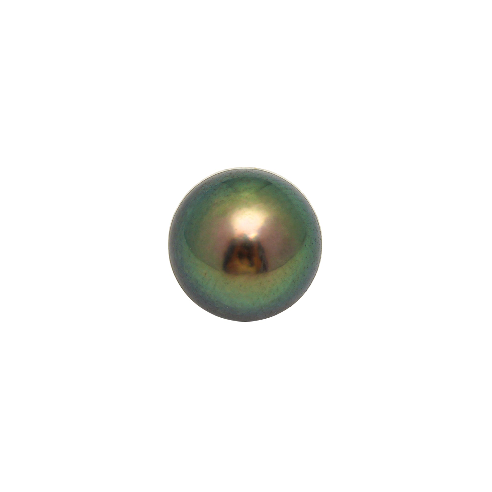 1pcs "High Luster" Peacock 9.8mm - RSR AAA Quality Tahitian Pearl Single LP2380 OR13