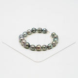 17pcs Green 8-10mm - CL AAA Quality Tahitian Pearl Bracelet BR2029 OR7