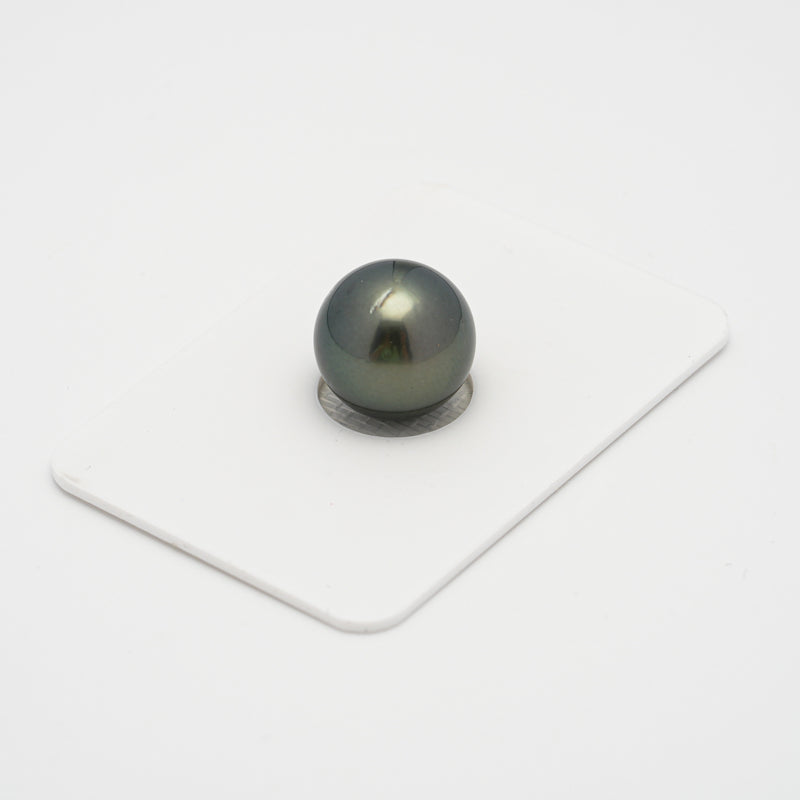 1pcs Dark Green 12.6mm - RSR AAA Quality Tahitian Pearl Single LP1873 TH1