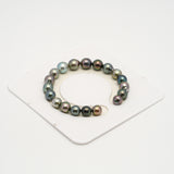 19pcs Multicolor 8-9mm - SB AAA Quality Tahitian Pearl Bracelet BR2200 HL3