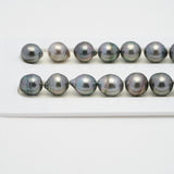 43pcs "High Luster" Multicolor 8-10mm - SB AAA Quality Tahitian Pearl Necklace NL1409