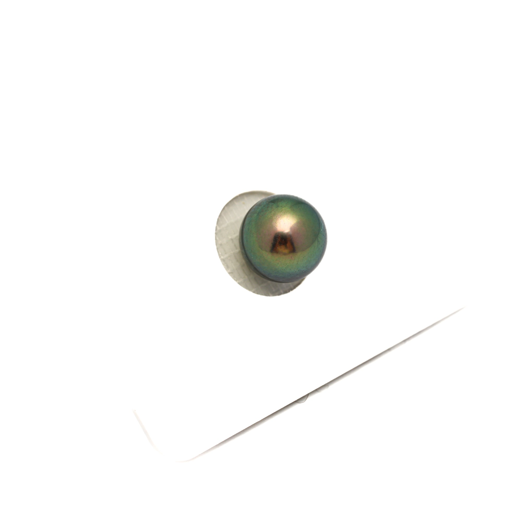 1pcs "High Luster" Peacock 9.8mm - RSR AAA Quality Tahitian Pearl Single LP2380 OR13