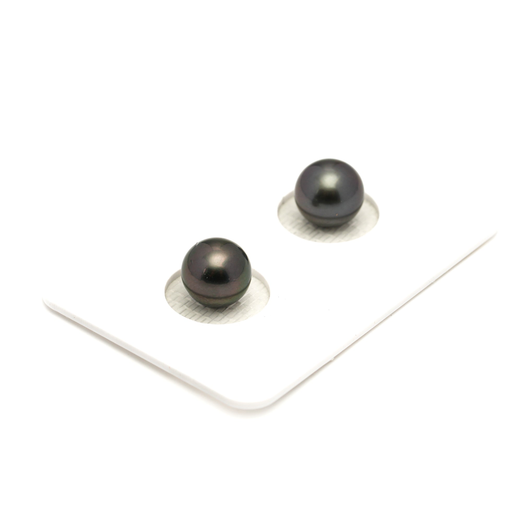 2pcs Dark 8.2-8.4mm - RSR AAA/AA Quality Tahitian Pearl Pair ER1900 LP1