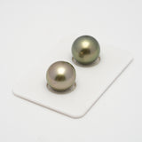 2pcs Yellow 12.4mm - RSR AAA/AA Quality Tahitian Pearl Pair ER1491