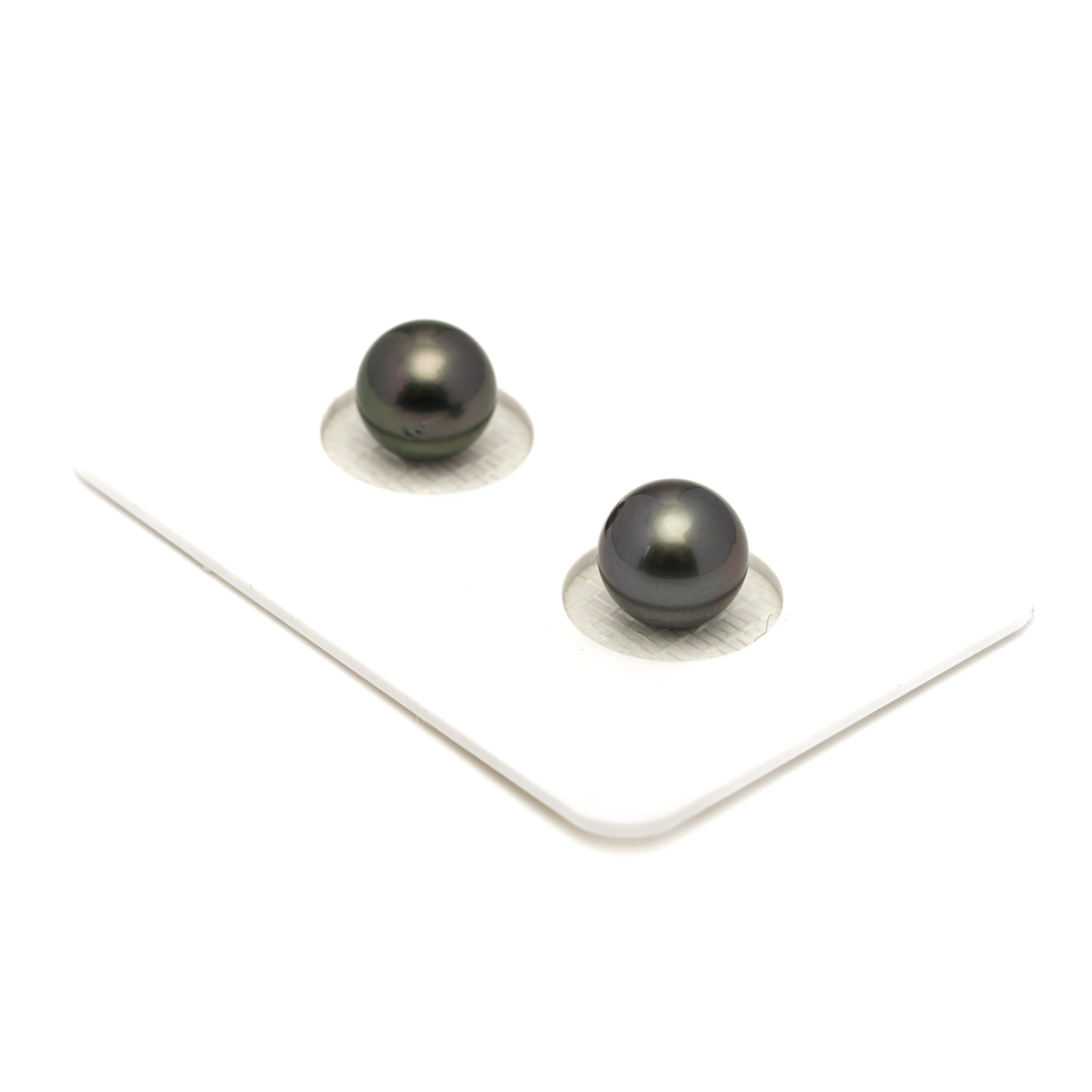 2pcs Dark 8.2-8.4mm - RSR AAA/AA Quality Tahitian Pearl Pair ER1900 LP1