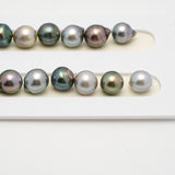 43pcs "High Luster" Multicolor 8-11mm - CL/SB AAA/AA Quality Tahitian Pearl Necklace NL1504 THMIX2.6