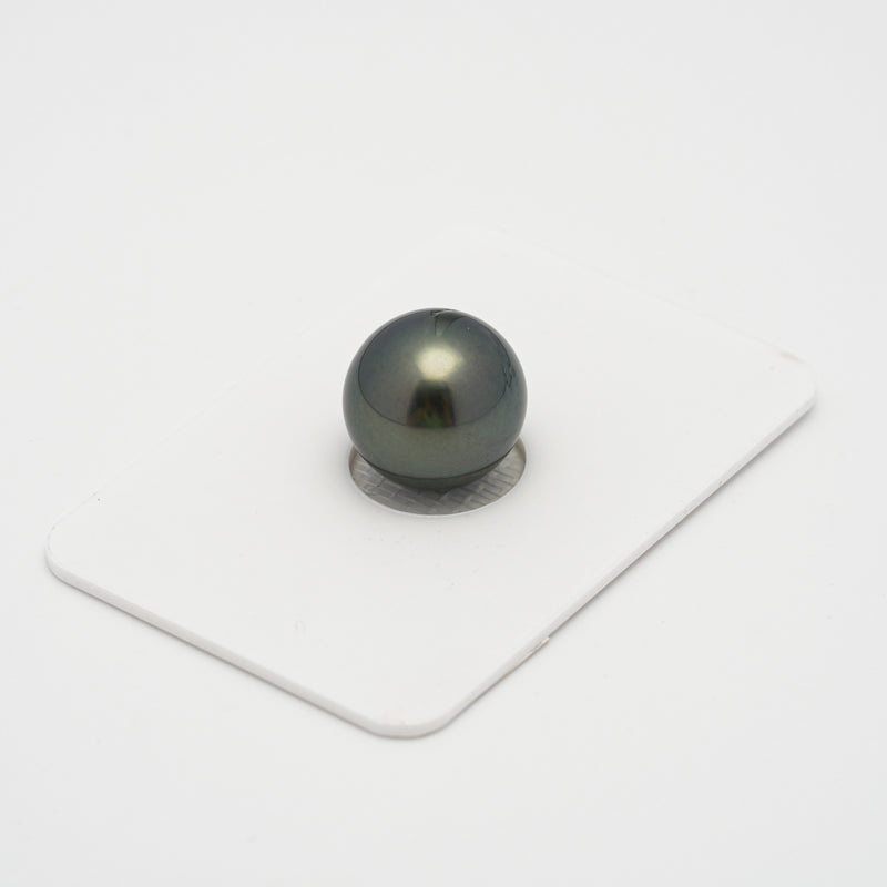 1pcs Dark Green 12.6mm - RSR AAA Quality Tahitian Pearl Single LP1873 TH1