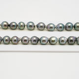 42pcs Green Mix 8-10mm - SB AAA Quality Tahitian Pearl Necklace NL1531 A101