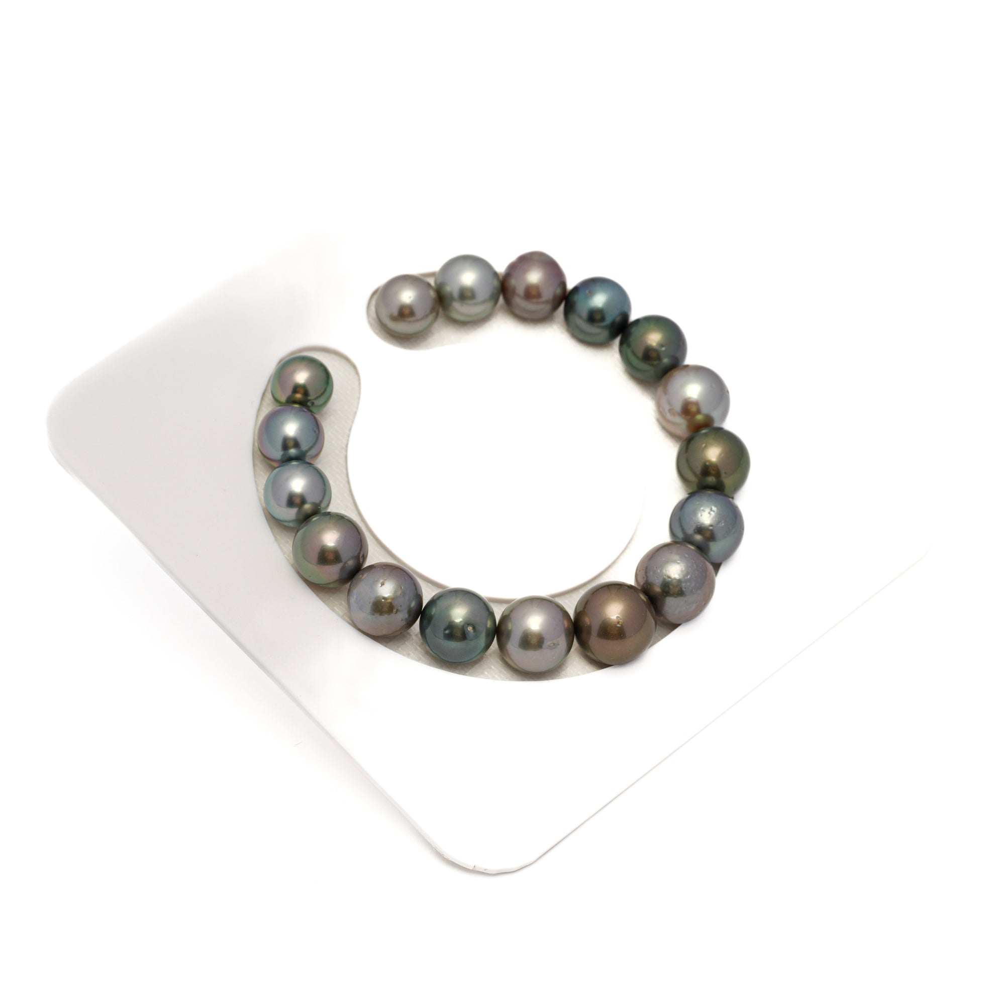 17pcs Mix 9-12mm - RSR AA Quality Tahitian Pearl Bracelet BR2308 OR12