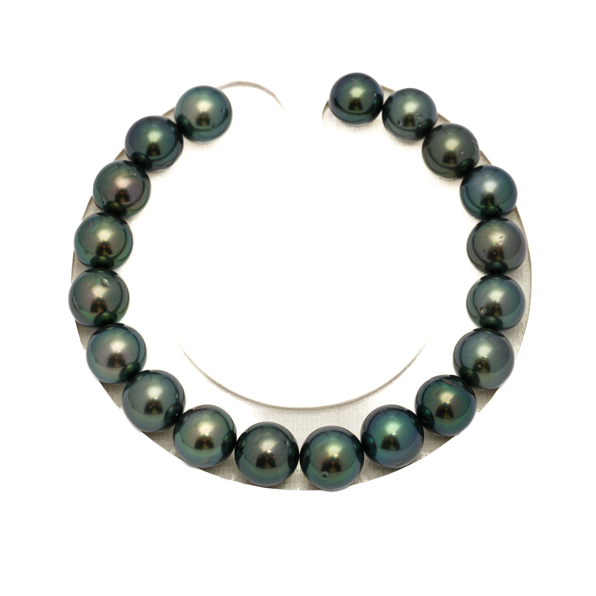 19pcs Green 8-9mm - RSR AAA/AA Quality Tahitian Pearl Bracelet BR2341 OR13