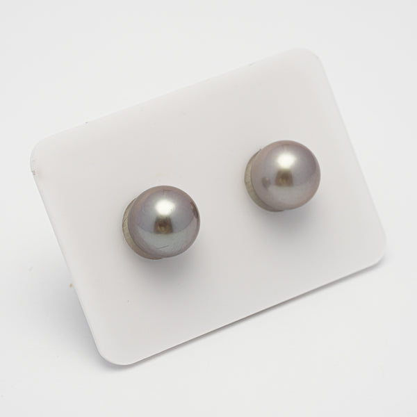 2pcs Light 10-10.1mm - SR AAA/AA Quality Tahitian Pearl Pair ER1525 TH1