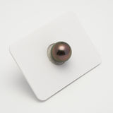 1pcs "High Luster" Peacock Cherry 11.2mm - NR AAA/TOP Quality Tahitian Pearl Single LP2114 OR6