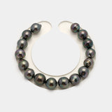 16pcs Green 9-10mm - CL/SB AAA/AA Quality Tahitian Pearl Bracelet BR2141 THMIX2.6