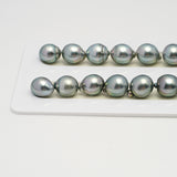 36pcs "High Luster" Light Green 9-11mm - SB AAA/AA Quality Tahitian Pearl Necklace NL1622 HL3