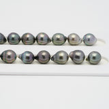 41pcs Multicolor 8mm - SB AAA/AA Quality Tahitian Pearl Necklace NL1410 OR7
