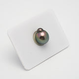 1pcs "High Luster" Green 10.9mm - CL/SB AAA/TOP Quality Tahitian Pearl Single LP1750 THMIX1