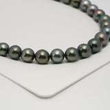 38pcs Green 11-12mm - SR/NR AA/AAA Quality Tahitian Pearl Necklace NL1633 THMIX3