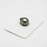 1pcs "High Luster" Green 10.9mm - CL/SB AAA/TOP Quality Tahitian Pearl Single LP1750 THMIX1