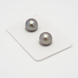 2pcs Light 10-10.1mm - SR AAA/AA Quality Tahitian Pearl Pair ER1525 TH1