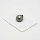 1pcs "High Luster" Green 10.9mm - CL/SB AAA/TOP Quality Tahitian Pearl Single LP1750 THMIX1