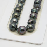 37pcs Mix Green 10mm - CL AAA/AA Quality Tahitian Pearl Necklace NL1257 OR7