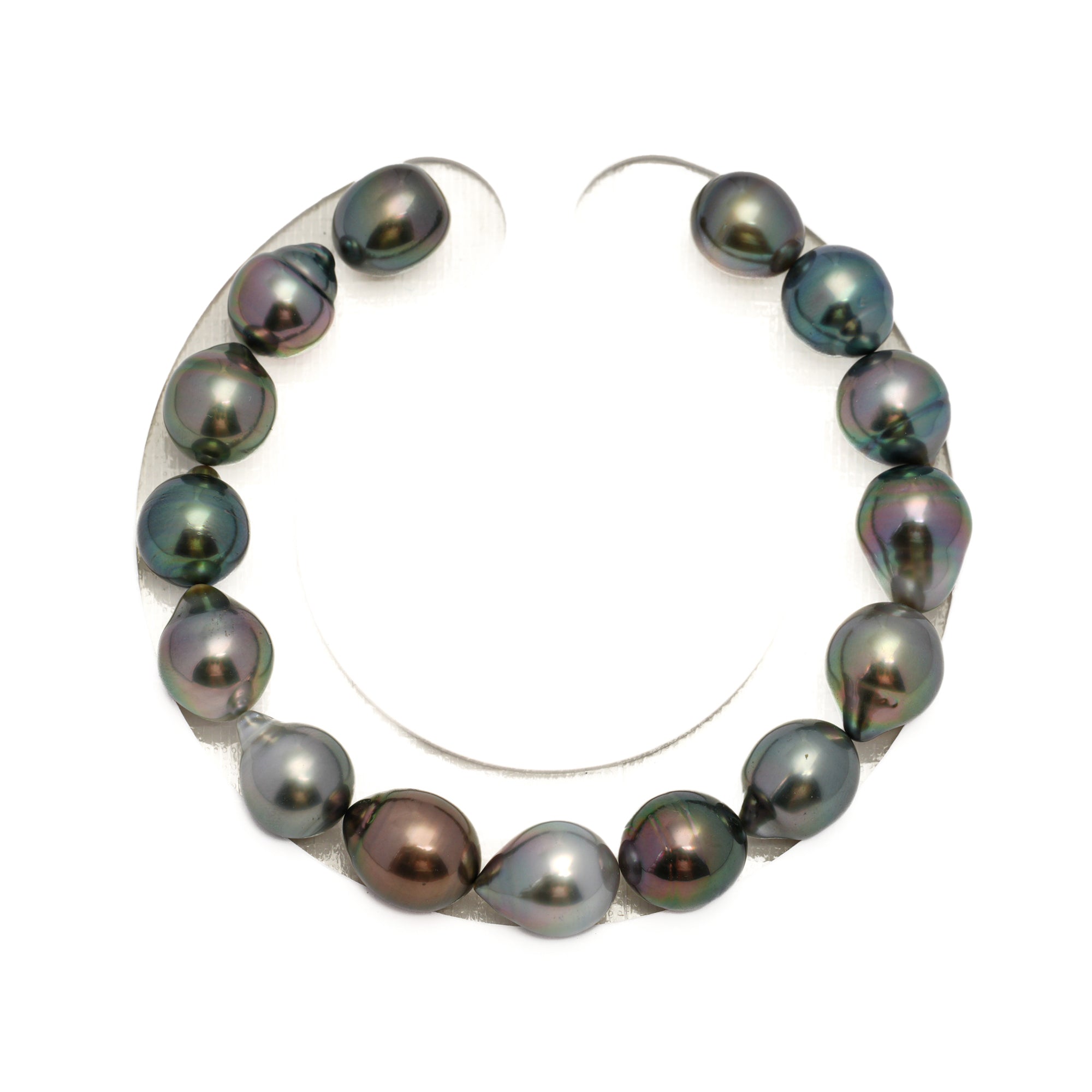 15pcs Multicolor 9-10mm - SB AAA Quality Tahitian Pearl Bracelet BR2277 HL4