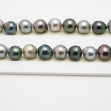 43pcs "High Luster" Multicolor 8-11mm - CL/SB AAA/AA Quality Tahitian Pearl Necklace NL1504 THMIX2.6