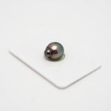 1pcs "High Luster" Green 10.9mm - CL/SB AAA/TOP Quality Tahitian Pearl Single LP1750 THMIX1