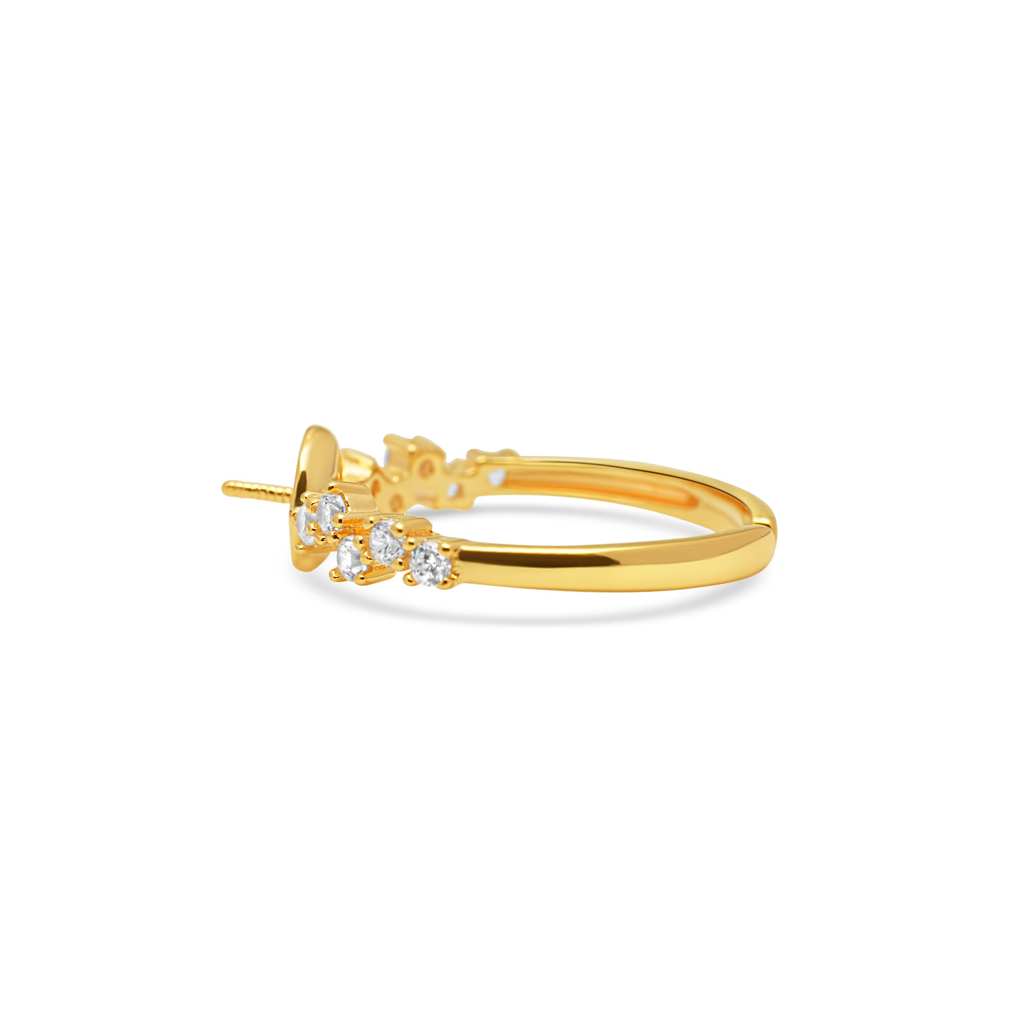Adjustable Ring 925 Silver for pearl SC338/SC338G