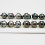 37pcs Mix Green 10mm - CL AAA/AA Quality Tahitian Pearl Necklace NL1257 OR7