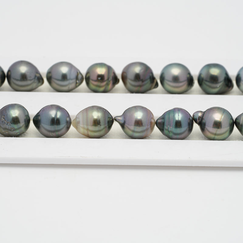 41pcs Multicolor 8mm - SB AAA/AA Quality Tahitian Pearl Necklace NL1410 OR7
