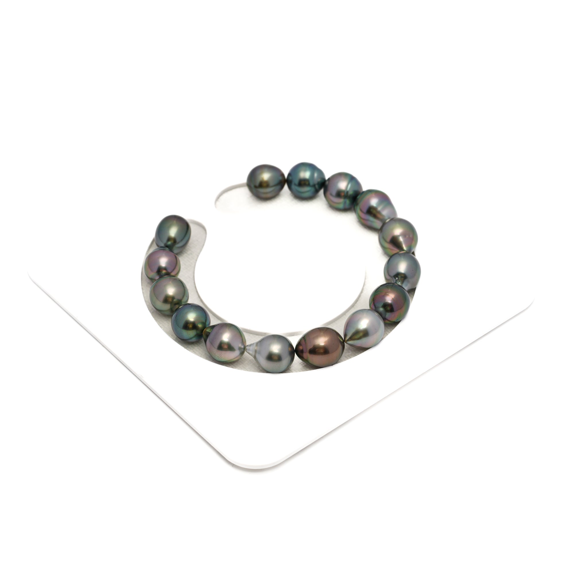 15pcs Multicolor 9-10mm - SB AAA Quality Tahitian Pearl Bracelet BR2277 HL4