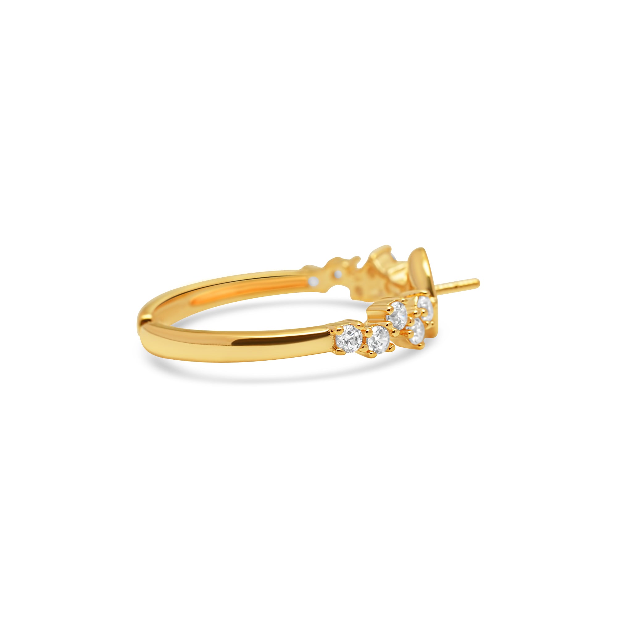 Adjustable Ring 925 Silver for pearl SC338/SC338G