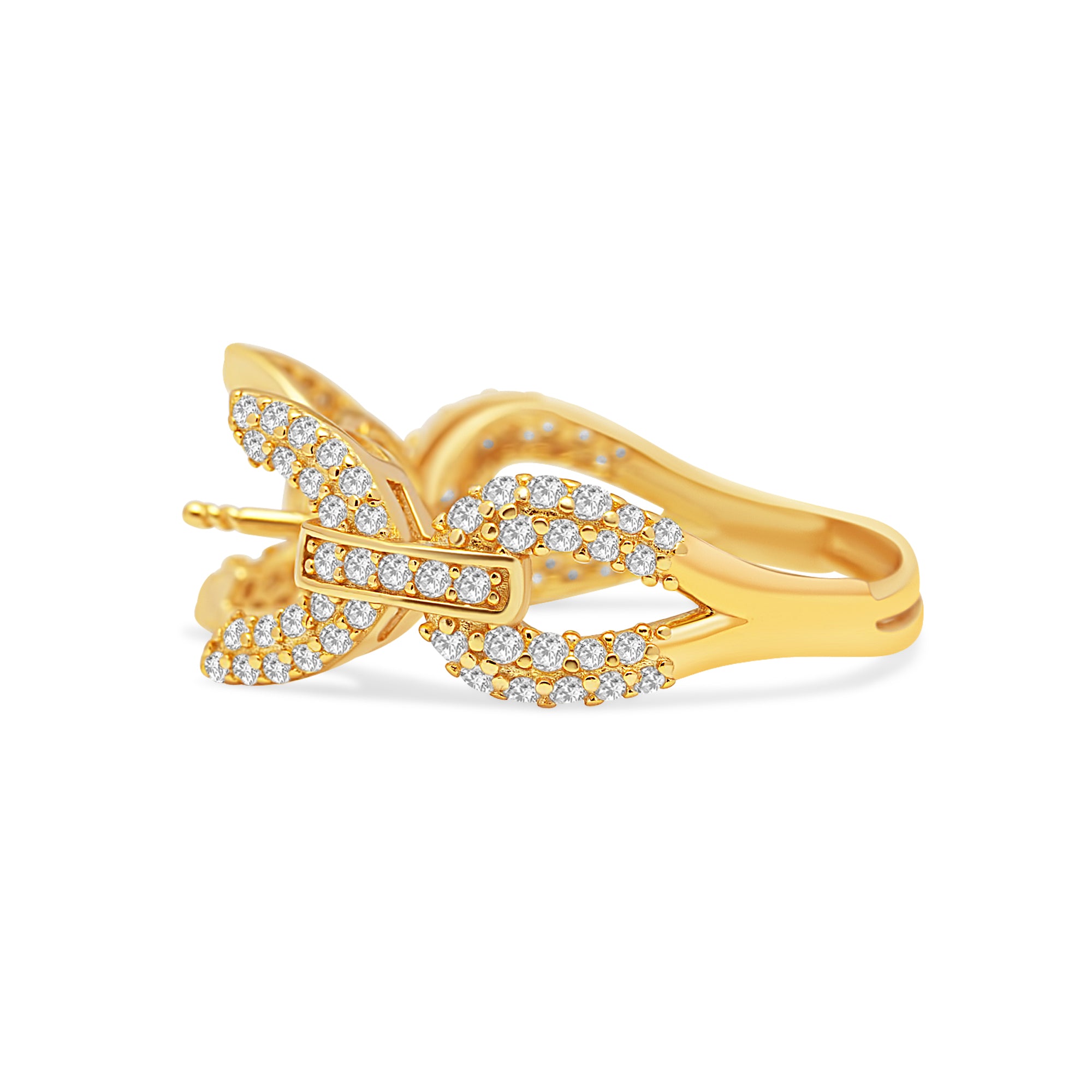 Adjustable Ring 925 Silver for pearl SC493G/SC493