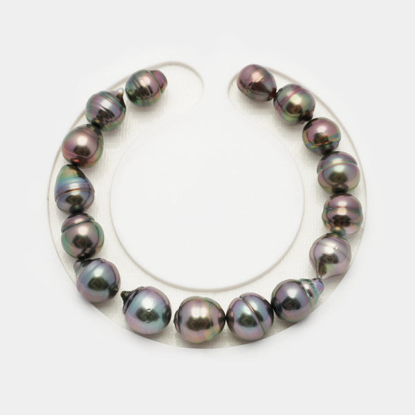 16pcs Cherry 8-10mm - CL AAA/AA Quality Tahitian Pearl Bracelet BR2034 OR7