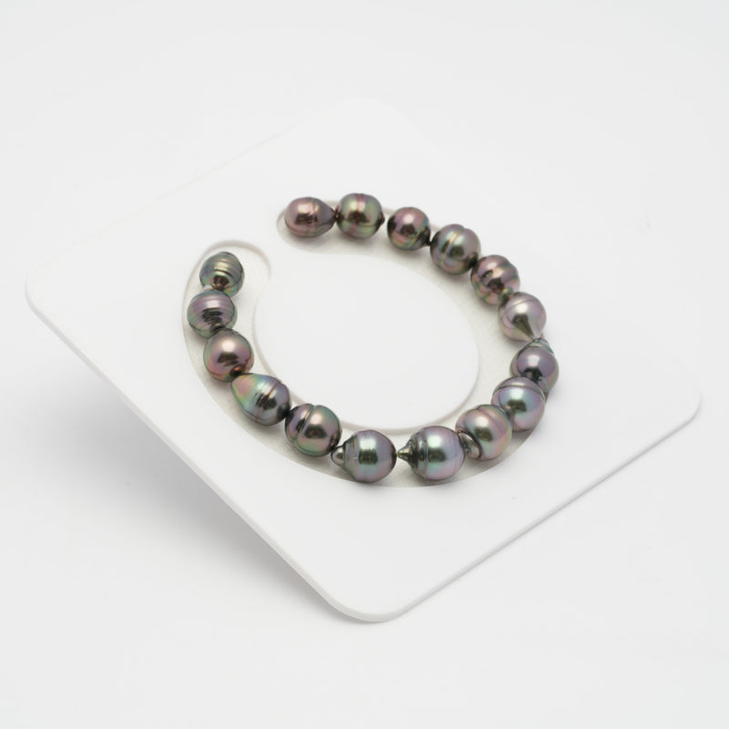 16pcs Cherry 8-10mm - CL AAA/AA Quality Tahitian Pearl Bracelet BR2034 OR7