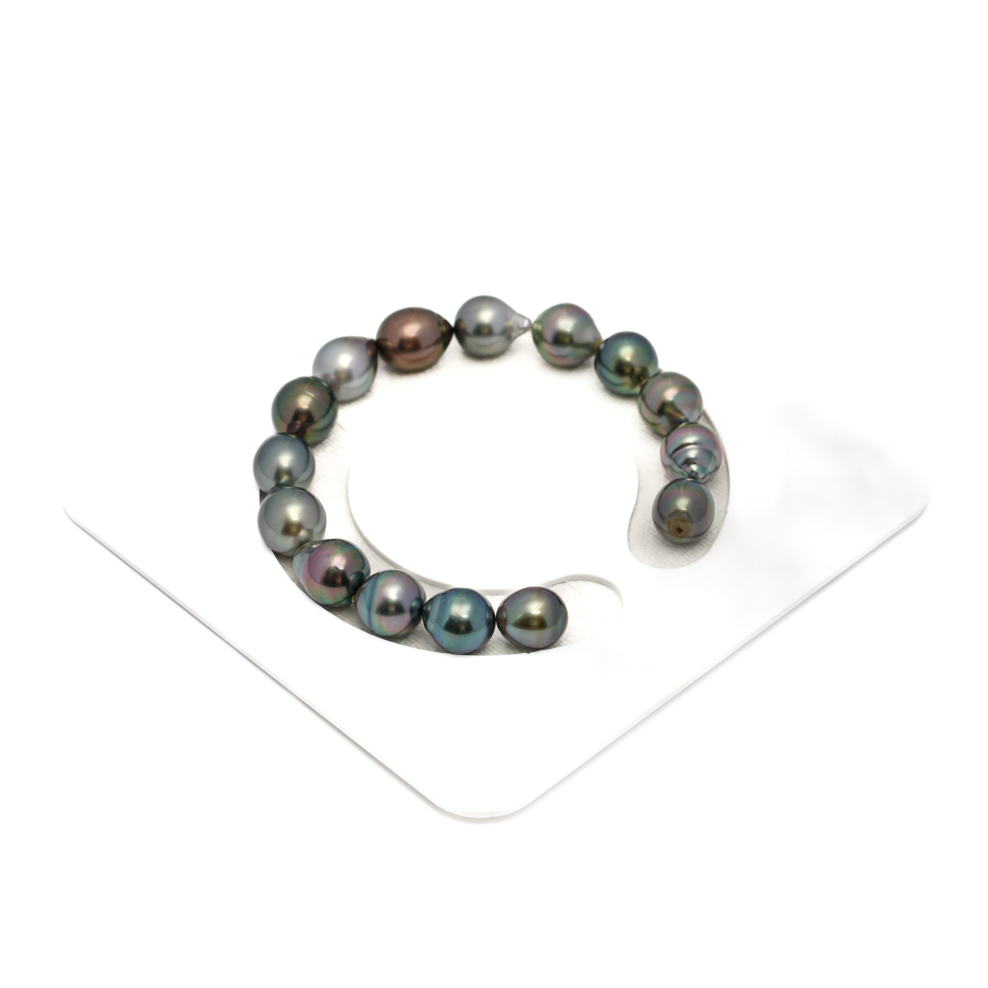 15pcs Multicolor 9-10mm - SB AAA Quality Tahitian Pearl Bracelet BR2277 HL4