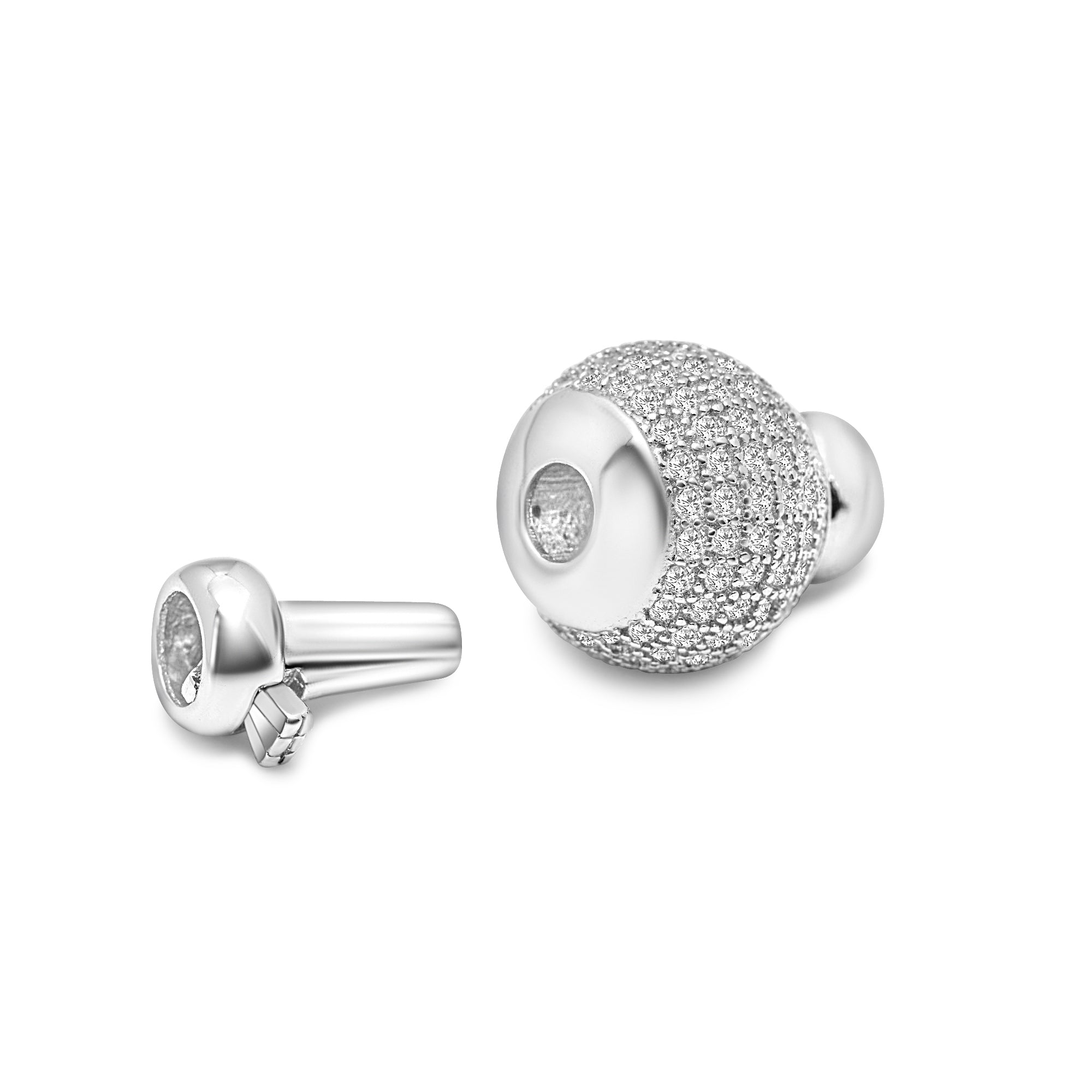 Ball Clasp 925 Silver for Pearl Necklace or Bracelet SC514