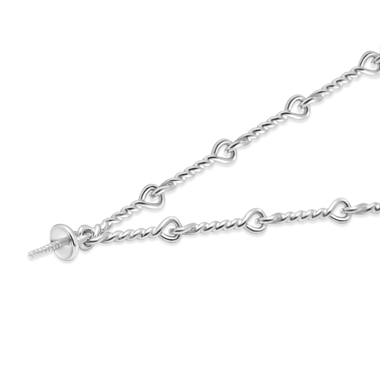 Bracelet Chain 925 Silver for pearl SC296/SC296G