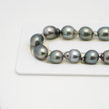 32pcs Green 10-12mm - SB AAA Quality Tahitian Pearl Necklace NL1532 A101