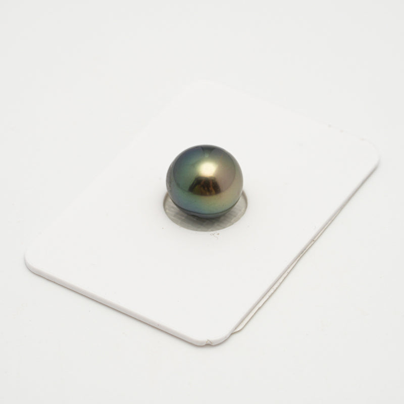 1pcs "High Luster" Blue Green 11mm - NR AAA/AA Quality Tahitian Pearl Single LP2096 TH1