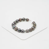 16pcs Cherry 8-10mm - CL AAA/AA Quality Tahitian Pearl Bracelet BR2034 OR7