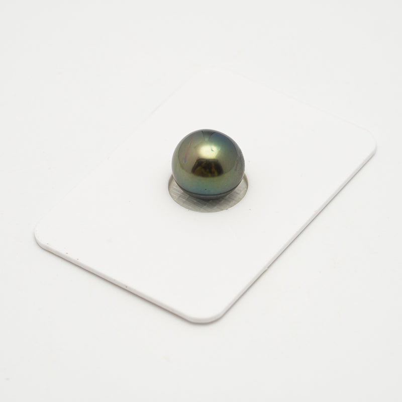 1pcs "High Luster" Blue Green 11mm - NR AAA/AA Quality Tahitian Pearl Single LP2096 TH1