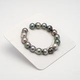 16pcs Multicolor 11mm - SB AAA/AA Quality Tahitian Pearl Bracelet BR2142 THMIX2.6