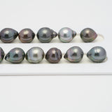 32pcs Multicolor 10mm - SBQ AAA/AA Quality Tahitian Pearl Necklace NL1411 OR7