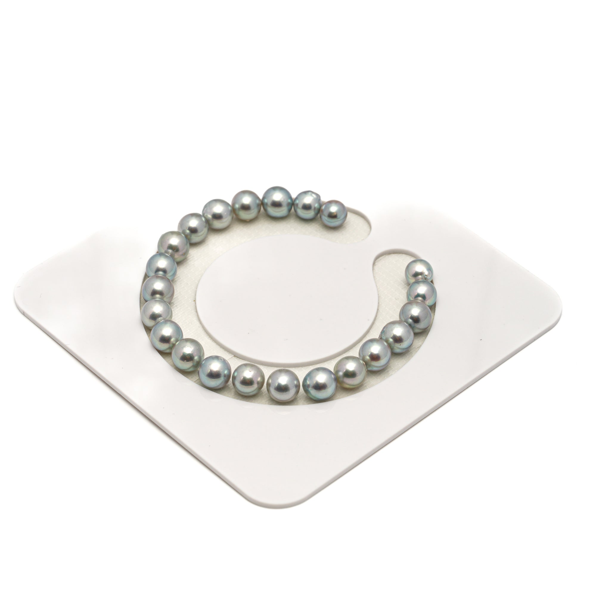 22pcs Akoya Pearl "High Luster" Silver Mix 7-7.9mm - SR/NR AA/AAA Quality Bracelet AKBR2405 CMA1
