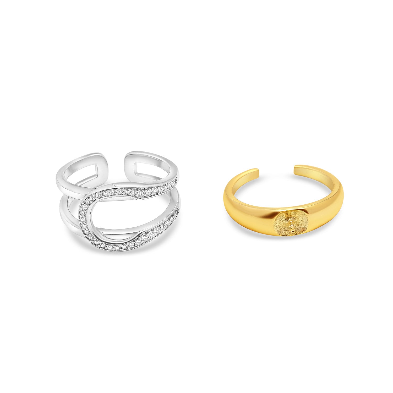 Adjustable Ring 925 Silver for pearl SC252